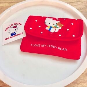 Red Hello Kitty 45th Anniversary Tissue Case Holder
